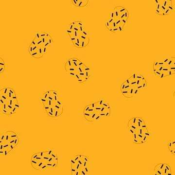 Seamless pattern fingernail with geometric nail art pattern イラスト素材