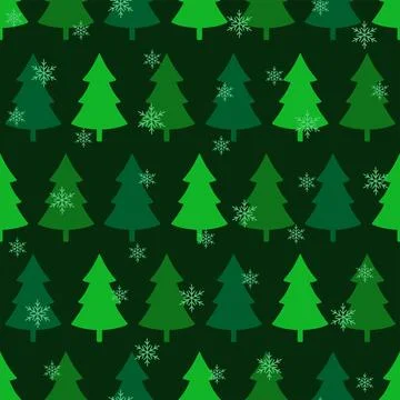 Seamless pattern with fir tree. Christmas holiday. Illustrazione stock