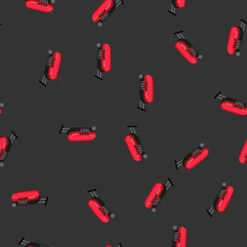 Seamless pattern fire barbecue grill cartoon vector イラスト素材