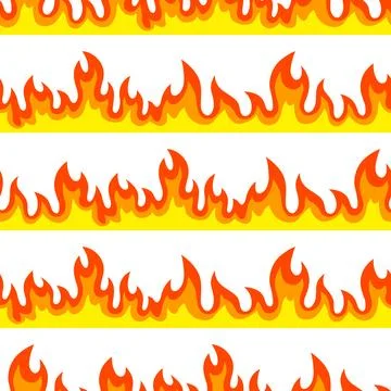 Seamless pattern of fire. Decorative element for design. イラスト素材