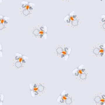 Seamless pattern fire explosion effect cartoon vector Stock Illustration