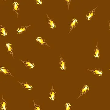 Seamless pattern fire gun flash cartoon vector Stock Illustration