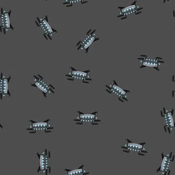 Seamless pattern fire stove burner cartoon vector Illustrazione stock