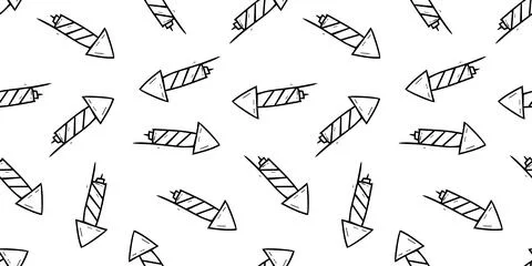 Seamless pattern with fireworks. Beautiful New Year's pattern. Pattern for pa Stock Illustration
