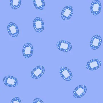 Seamless pattern firstaid kid plaster cartoon vector Illustrazione stock