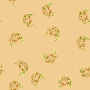 Seamless pattern fish aquarium stone cartoon vector Illustrazione stock