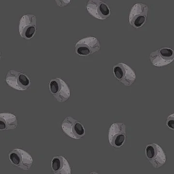 Seamless pattern fish aquarium stone cartoon vector 库存插图