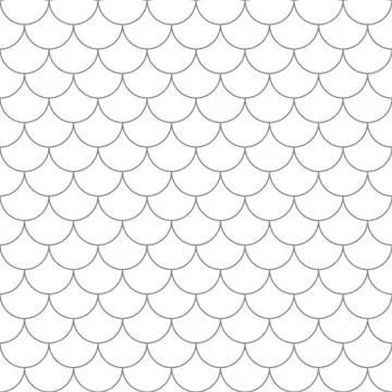 Seamless pattern with fish scales. Illustrazione stock