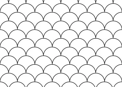 Seamless pattern of fish scales Stock Illustration