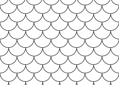 Seamless pattern of fish scales Stock Illustration