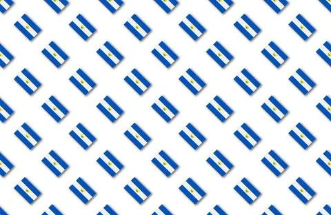 Seamless pattern of flags in diagonal rows on a white background Illustrazione stock