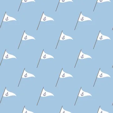 Seamless pattern with flags. Stock Illustration