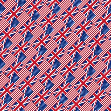 Seamless pattern with flags. Vector illustration Stock Illustration