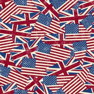Seamless pattern with flags. Vector illustration Stock Illustration