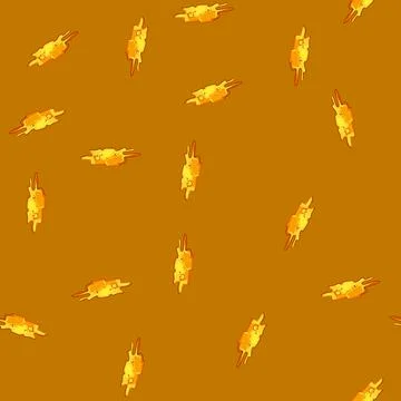Seamless pattern flame lava hot cartoon vector Stock Illustration
