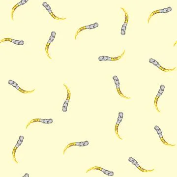 Seamless pattern flame rocket fire trail cartoon vector Stock Illustration