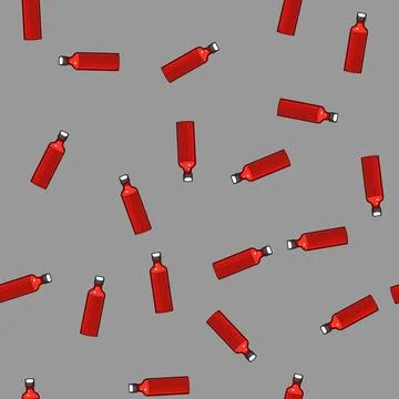 Seamless pattern flame stove fuel cartoon vector Stock Illustration