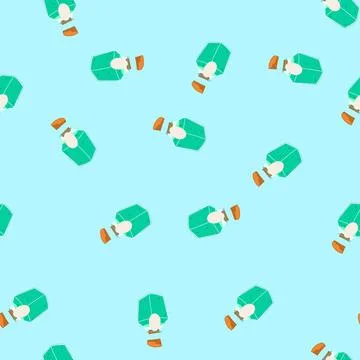 Seamless pattern flask potion bottle cartoon vector Stock Illustration