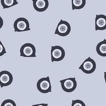 Seamless pattern flat car tire wheel indicating problem and repair Stock Illustration