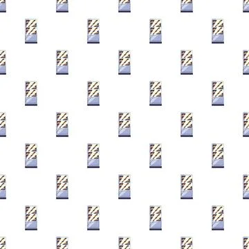 Seamless pattern with flat design style vending machine icons イラスト素材