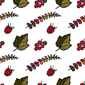 Seamless pattern flat drawings of hiking, camping Stock Illustration