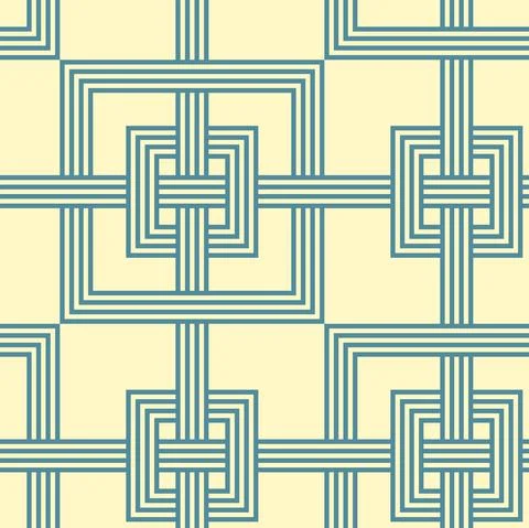 Seamless Pattern flat geometric weaving Right Angles Stock Illustration