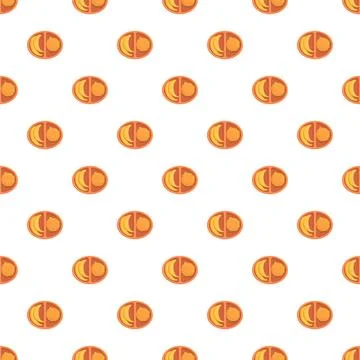 Seamless pattern flat illustrating baby food plate Stockillustratie