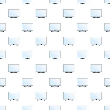 Seamless pattern with flat screen computer monitors Stock-Illustration
