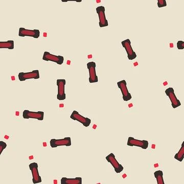 Seamless pattern flavor soy sauce cartoon vector Ilustração Stock