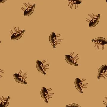 Seamless pattern Flea insect, concept of parasitic infestation Illustration