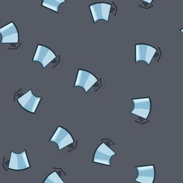 Seamless pattern Flexible curved display screen representing modern technolog 스톡 일러스트