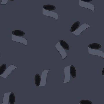 Seamless pattern flexible pipe seal tape cartoon vector Stockillustratie