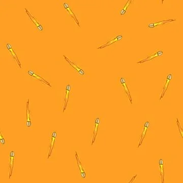 Seamless pattern flight bullet flying cartoon vector Illustrazione stock