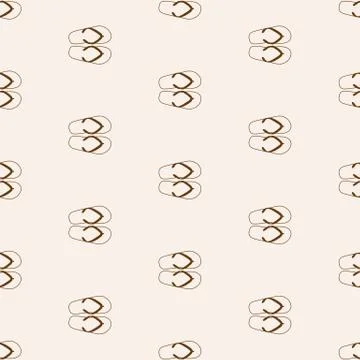 Seamless pattern with flip flops. Vector illustration. Illustrazione stock