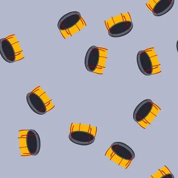 Seamless pattern flip trampoline jumping cartoon vector Stock Illustration