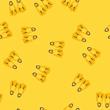 Seamless pattern flippers flippers cartoon vector イラスト素材