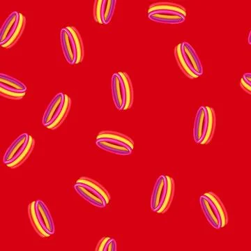 Seamless pattern float inflatable swimming pool cartoon vector 스톡 일러스트