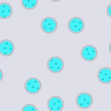 Seamless pattern float top view pool cartoon vector Stock Illustration