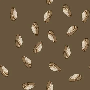 Seamless pattern floor pebble stone cartoon vector Illustrazione stock
