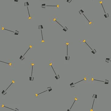 Seamless pattern floor torchere cartoon vector Illustrazione stock