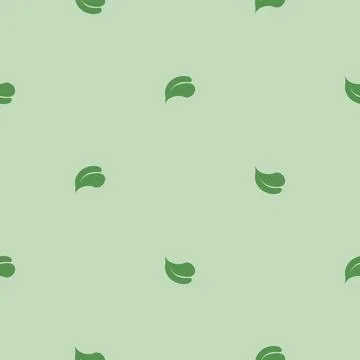 Seamless pattern floral and leafy green color Stock-Illustration