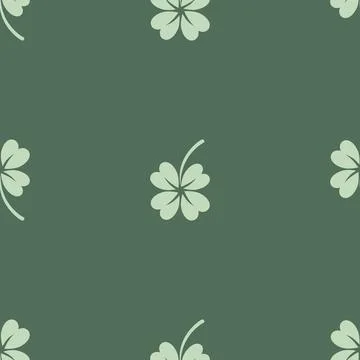 Seamless pattern floral and leafy green color Stock Illustration
