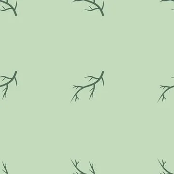 Seamless pattern floral and leafy green color Stock Illustration