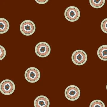 Seamless pattern floral boho rug cartoon vector Illustrazione stock