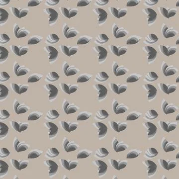 Seamless pattern floral brushes modern style vector illustration イラスト素材