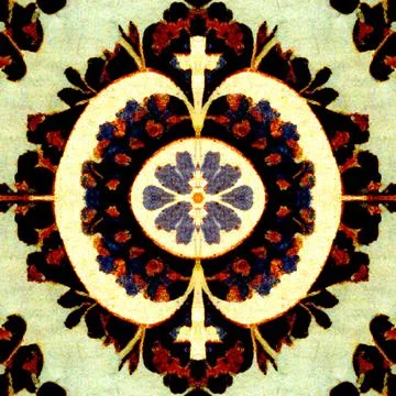 Seamless pattern of floral chintz for background Stock Illustration