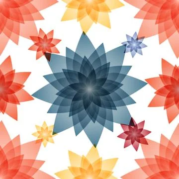 Seamless pattern with floral decorative. イラスト素材