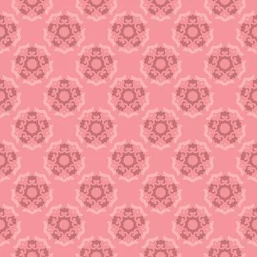 Seamless Pattern with Floral Design Elements イラスト素材