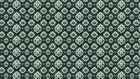 Seamless pattern with floral elements Video stock 310727898