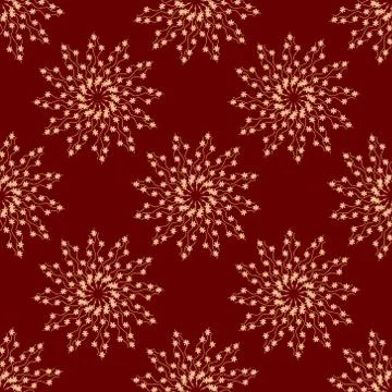 Seamless pattern with floral elements Stock Illustration